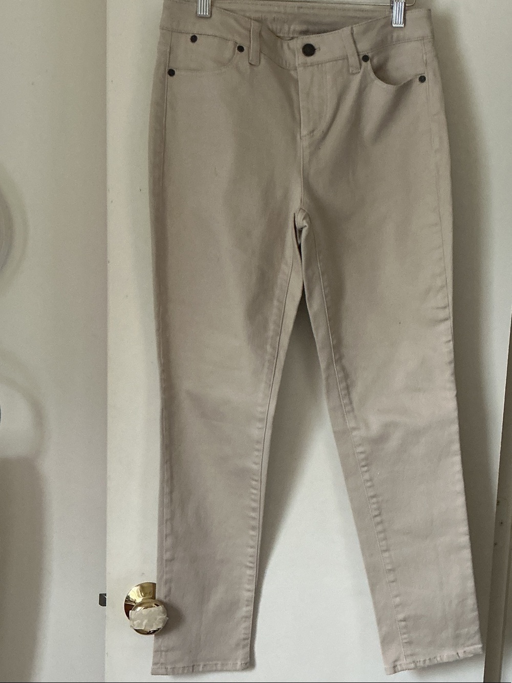 TALBOTS HERITAGE Women's High-Rise Slim Jeans in Beige